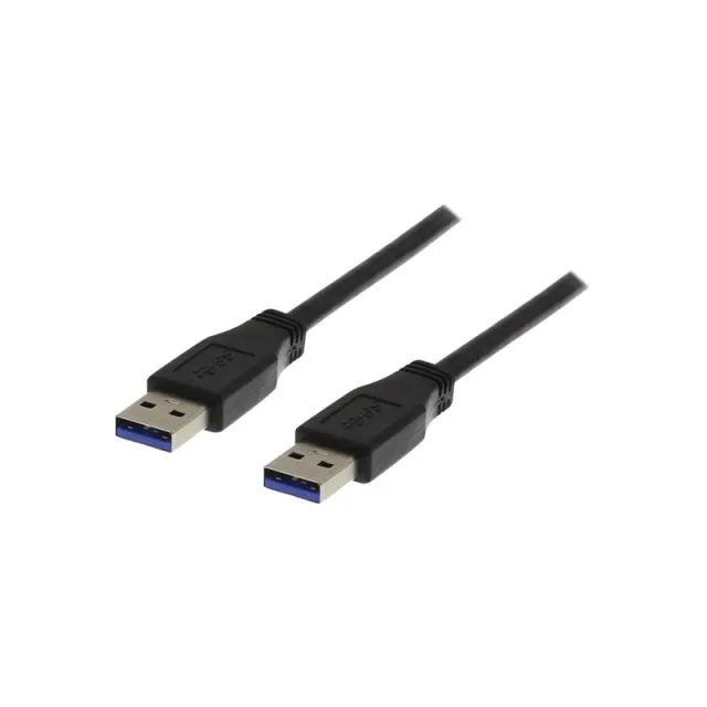 Deltaco USB3-210 - USB cable - USB Type A to USB Type A - 1 m