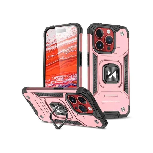 Wozinsky Ring Armor iPhone 15 Pro iPhone 15 Pro Ring Armor Case - Gold