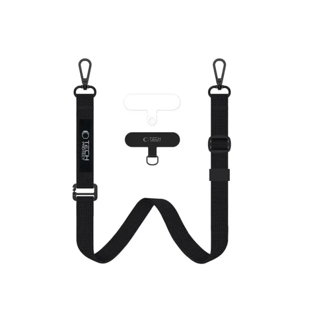 Tech-Protect C65 Rope Crossbody Leash - Black