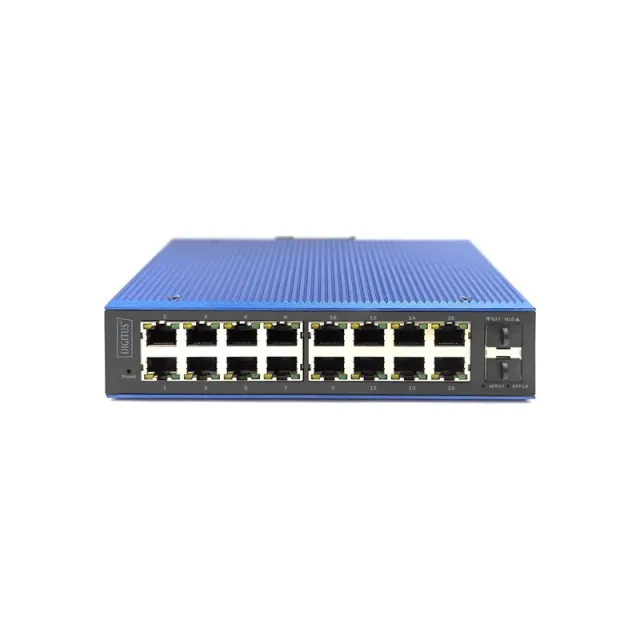 DIGITUS - switch - industrial - 16 ports - Managed
