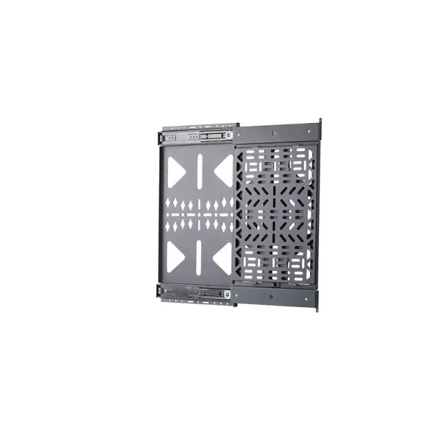 StarTech.com Startech mounting kit - slide-out - for streamer box / media player - accessories mounting 22 lbs (10 kg) behind TV easy access - black - Maks 10 kg - Maks størrelse