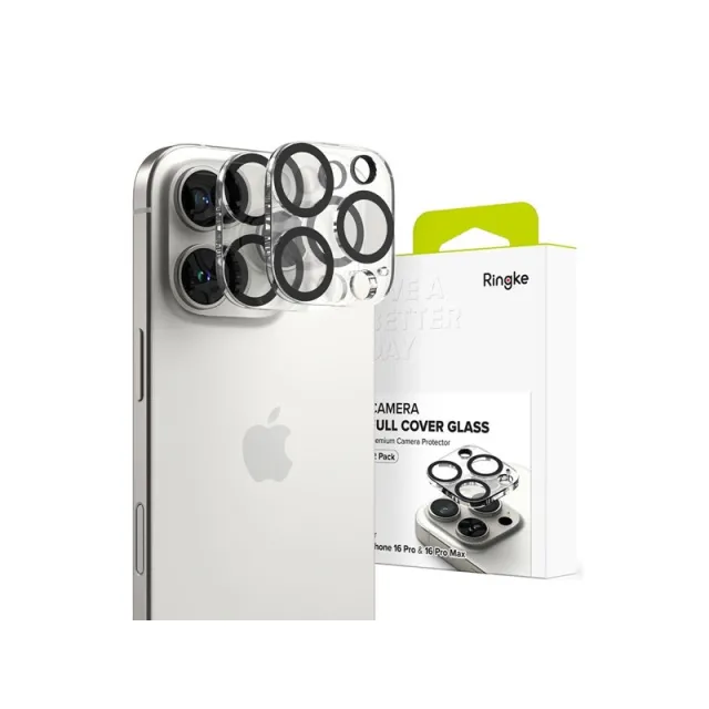 Ringke Tempered Glass on Camera  Camera Protector 2-pack for iPhone 16 Pro / 16 Pro Max