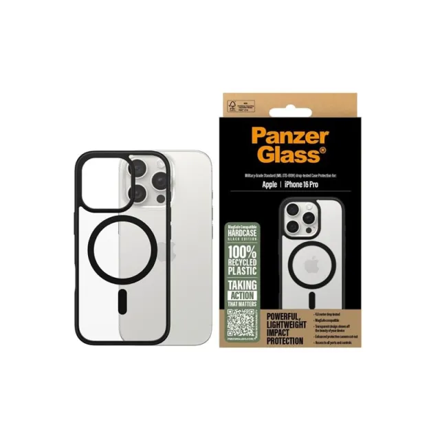 PanzerGlass HardCase Black MagSafe iPhone 16 Pro