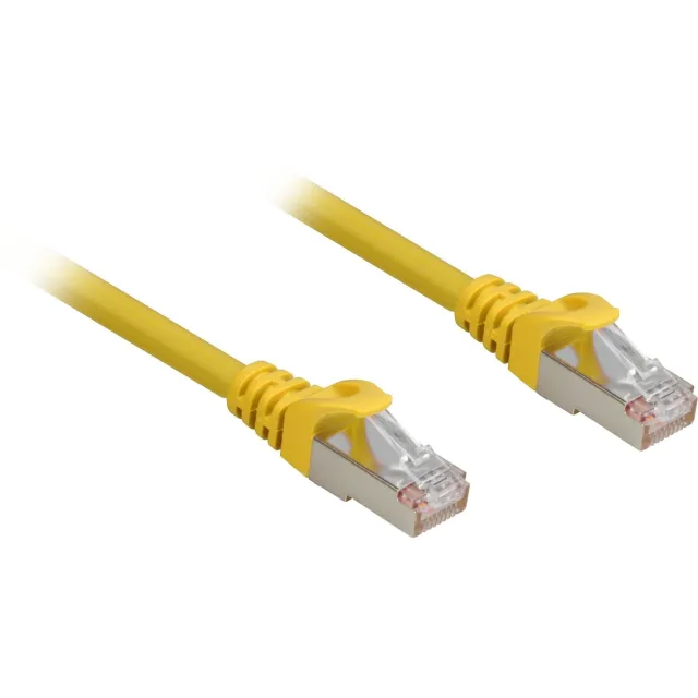 Sharkoon Cat.6a S/FTP LSZH netværkskabel  -  gul, 2 m Internetkabel - GEEKD.dk