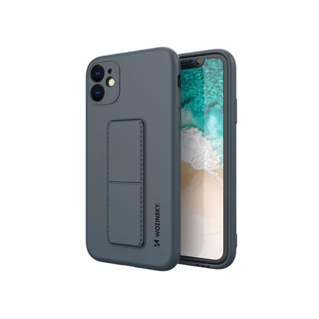 Wozinsky Kickstand Case Silicone Case with Stand iPhone 11 Pro Max Navy Blue
