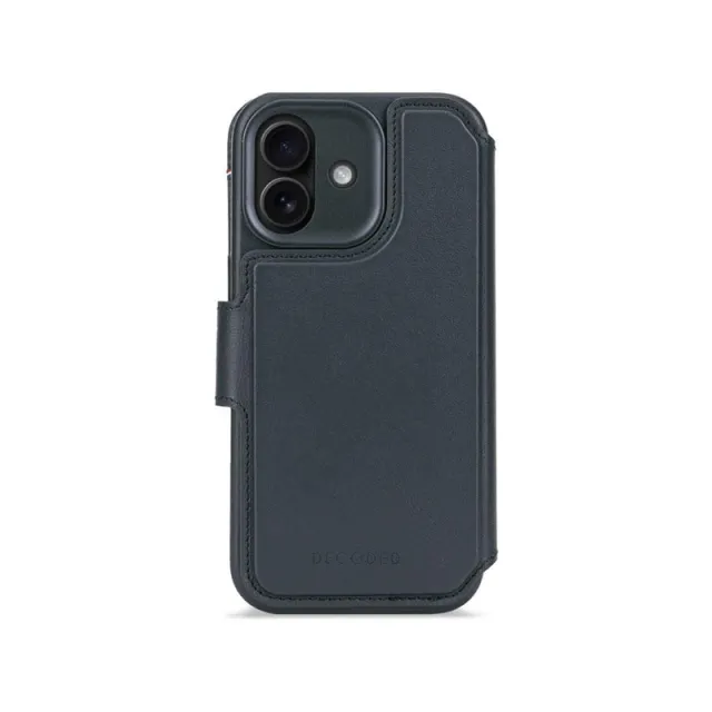 Decoded - Leather Detachable Wallet for iPhone 17 - Navy Shadow