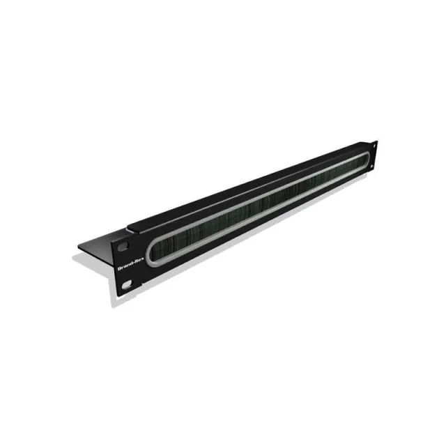 Leviton Kabel børste panel 19" 1HE sort