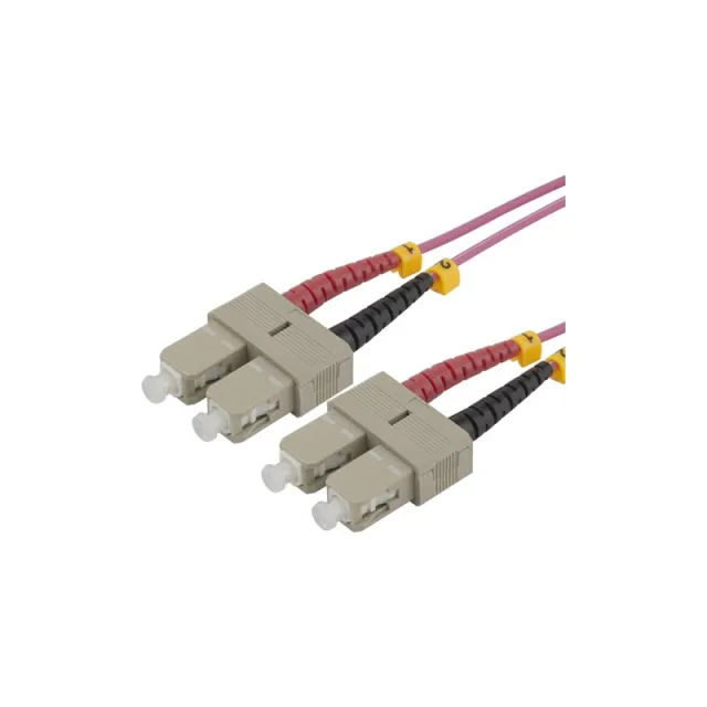 Deltaco patch cable - 0.5 m - pink - Pink - 0.5m
