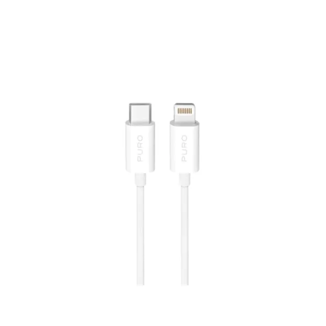 Puro TPE 20W USB-C - Lightning 3m - White