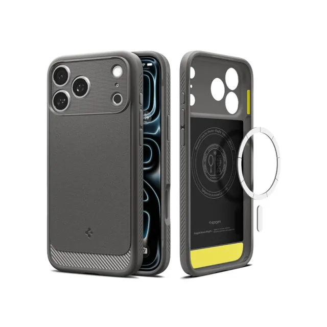 Spigen Rugged Armor MagSafe - gray - iPhone 18 Pro Max/17 Pro Max