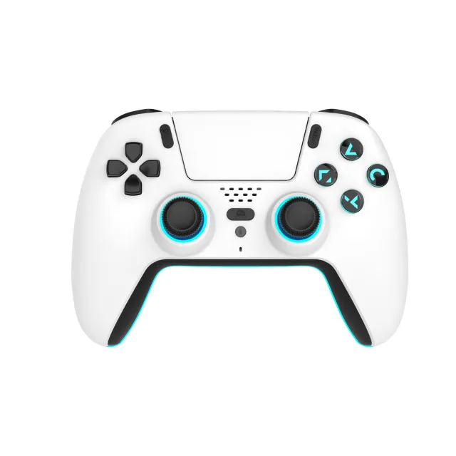 Freaks And Geeks Wireless Bluetooth Controller for PS5 - LED - White - GEEKD.dk