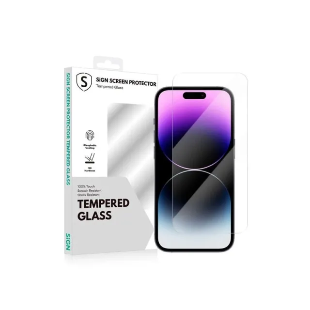 SiGN Tempered Glass Screen Protector for iPhone 15 Pro Max