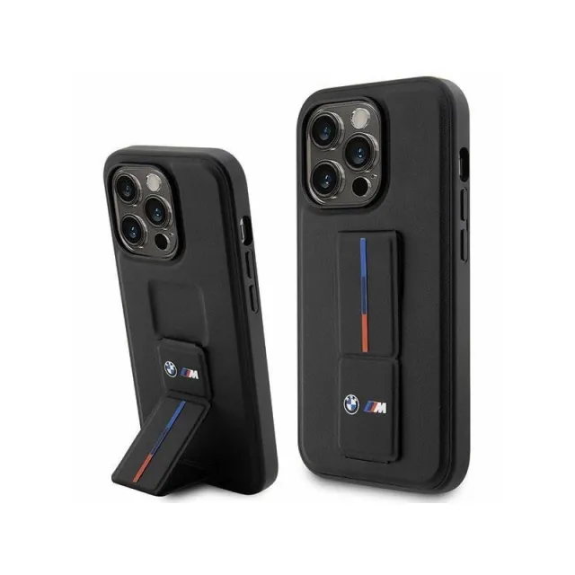 BMW Grip Stand Hot Stamp iPhone 14 Pro Case - Black