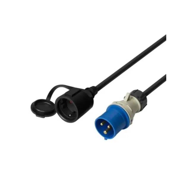 Deltaco Earthed Adapter Cable 1-Phase