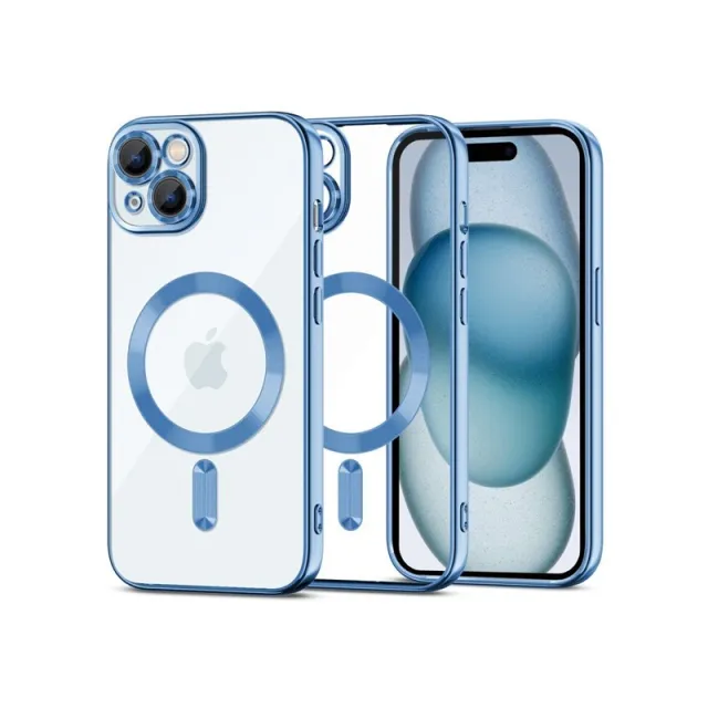 Tech-Protect MagShine Line MagSafe Case for iPhone 15 - Blue