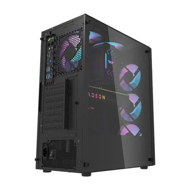 Computer kabinet Darkflash DK351 + 4 blæsere (sort) - GEEKD.dk