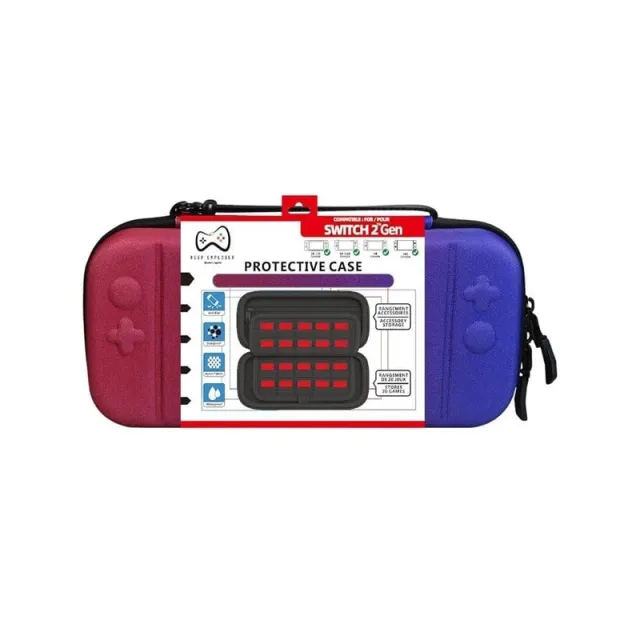 Deep Explorer Protective Case - Red/Blue - Taske - Nintendo Switch 2