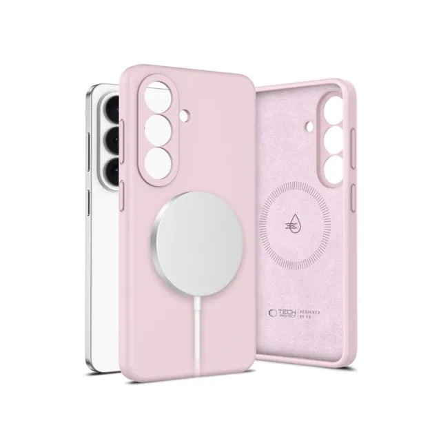 Tech-Protect Silicone MagSafe Case for Samsung Galaxy S26+ - Pink