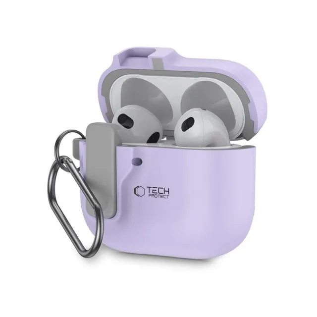 Tech-Protect  Slim Hook Case for AirPods 4 - Purple