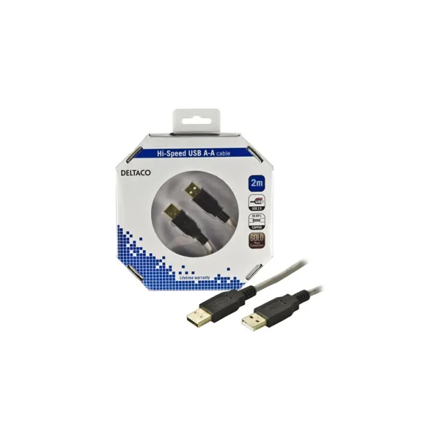 Deltaco - USB cable - USB to USB - 2 m