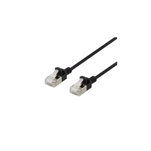 Deltaco patch cable - 3 m - black - Sort - 3m