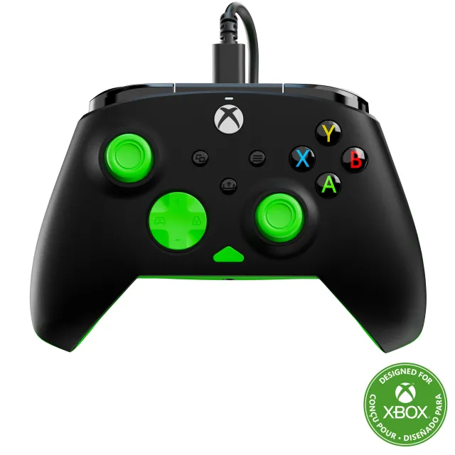 Turtle Beach Rematch Core Wired  -  Xbox/PC, sort/grøn Controller - GEEKD.dk