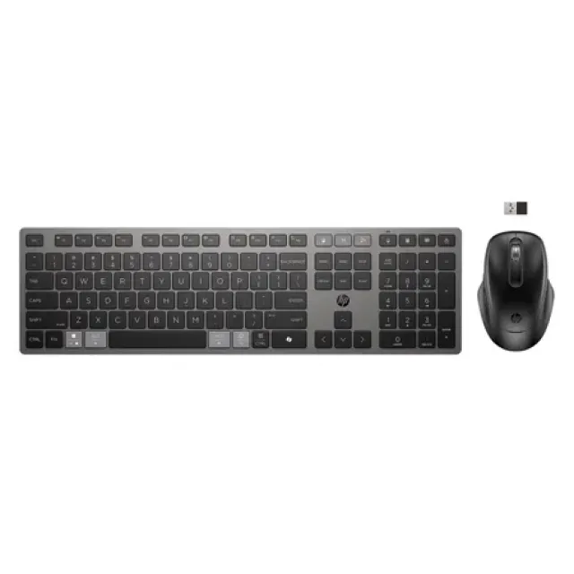 Hewlett-Packard 725 Multi-Device Rechargeable Wireless Keyboard and Mouse Combo