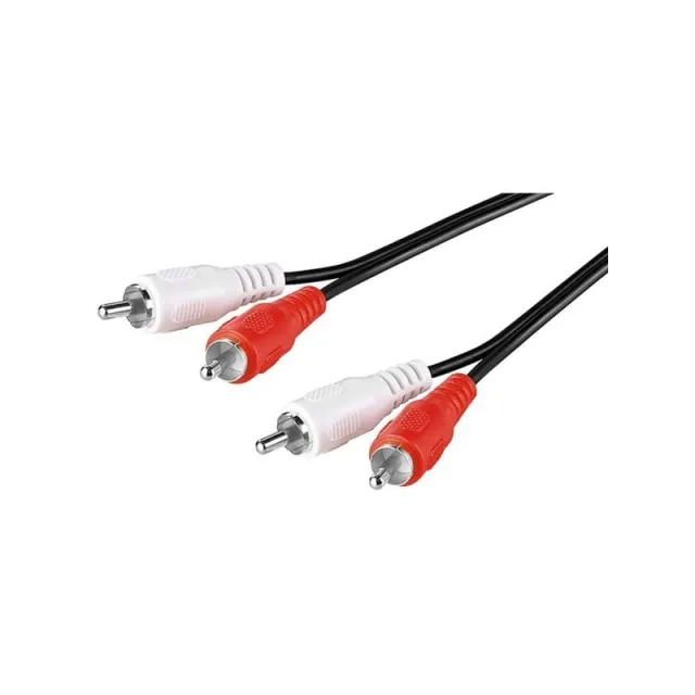Pro RCA Stereo Cable - Black - 0.5m