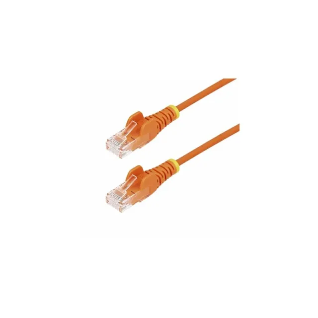 StarTech.com 2.5m Orange Slim CAT6 Ethernet Cable Snagless 28AWG LSZH - patch cable - 2.5 m - orange - Orange - 2.5m