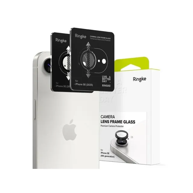 Ringke Camera Frame Protector 2-pack Camera Protector for iPhone 16e / 17e - Black