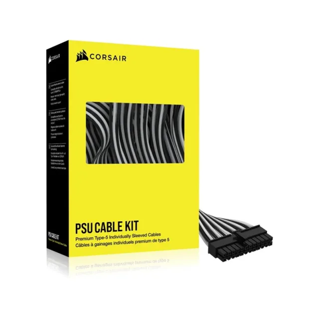 Corsair PSU - cable kit - Black/White