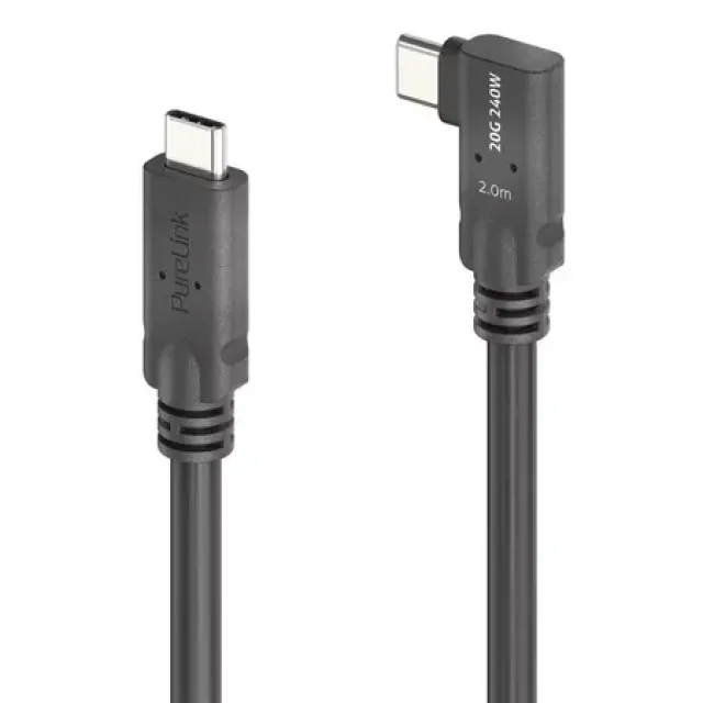 PureLink PureInstall MicroX4 USB-kabel - 2 m - USB4 Gen 2x2 - USB C - USB C - Sort