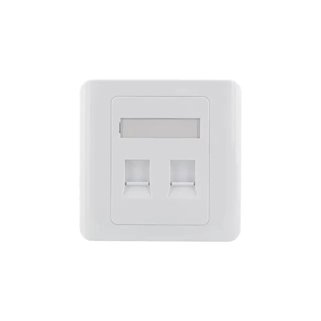 Deltaco Flush Mount For Keystone 2 ports