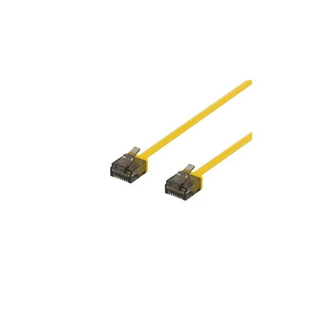 Deltaco patch cable - 50 cm - yellow - Gul - 0.5m