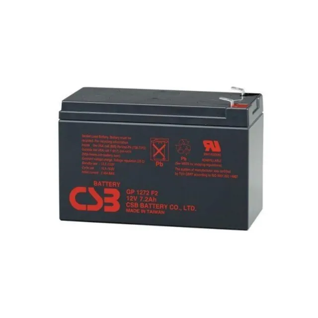 CSB Battery Battery GP1272F2 - AGM - 12V/7.2Ah