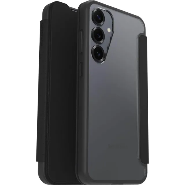 OtterBox React Folio Samsung Galaxy S25+ Black Crystal - clear/black - ProPack