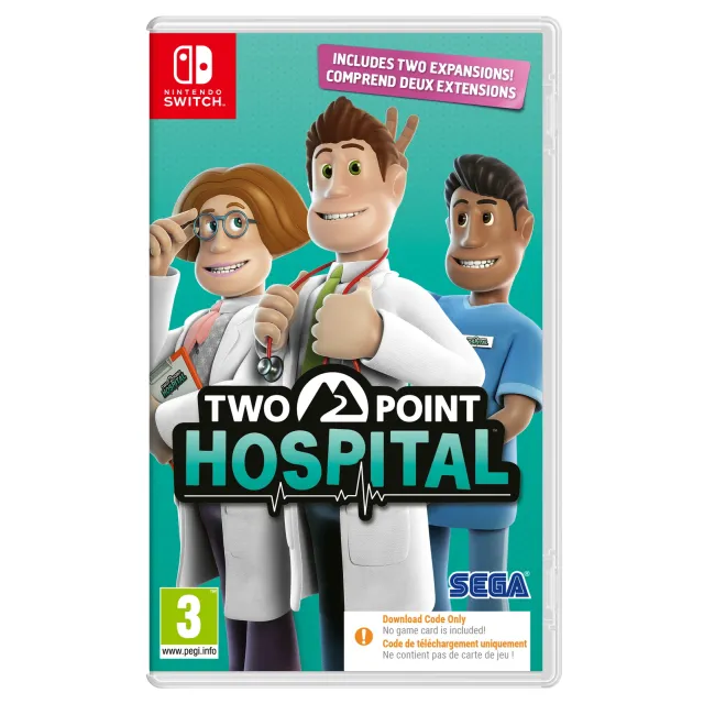 Two Point Hospital Switch Code in a Box Nintendo Switch Spil - GEEKD.dk