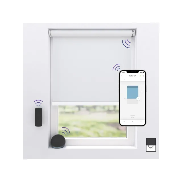 MotionBlinds Wireless Electric Black-Out Rollerblind 100x190cm - White