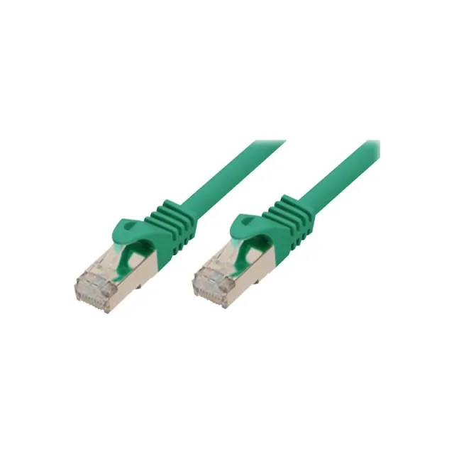 shiverpeaks BASIC-S patch cable - 15 m - green - Grøn - 15m