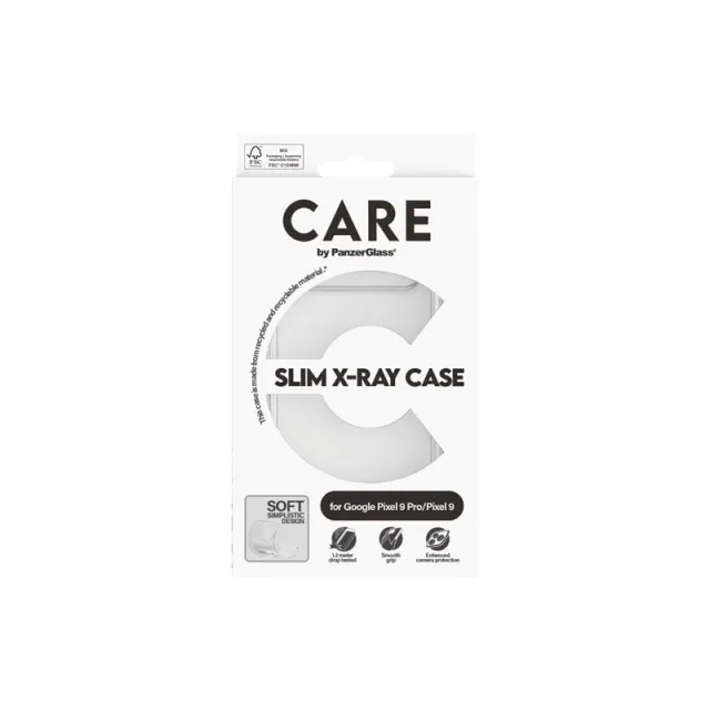 CARE by PanzerGlass Fashionable Case Transparent X-Ray Soft Basic Google Pixel 9 Pro | 9