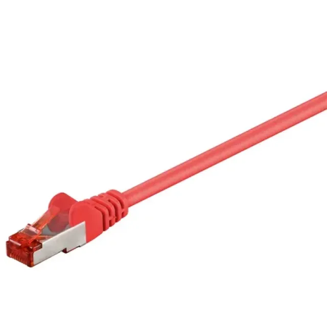 Goobay 68280 Netværkskabel - 3 m - Cat6 - Rød - S/FTP (S-STP) - RJ-45 - Kobber - 1 stk