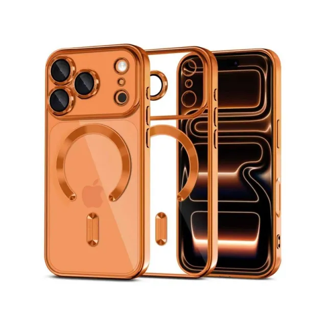 Tech-Protect MagFlex MagSafe Case for iPhone 17 Pro - Clear Orange