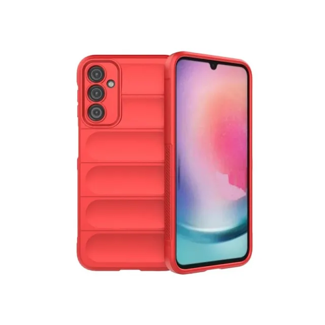 Hurtel Magic Shield Case for Samsung Galaxy A24 4G Flexible Armored Cover Red