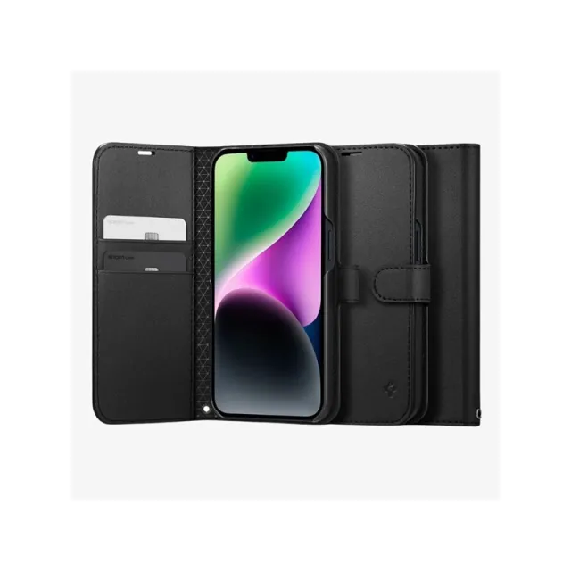 Spigen Wallet S - black - iPhone 14
