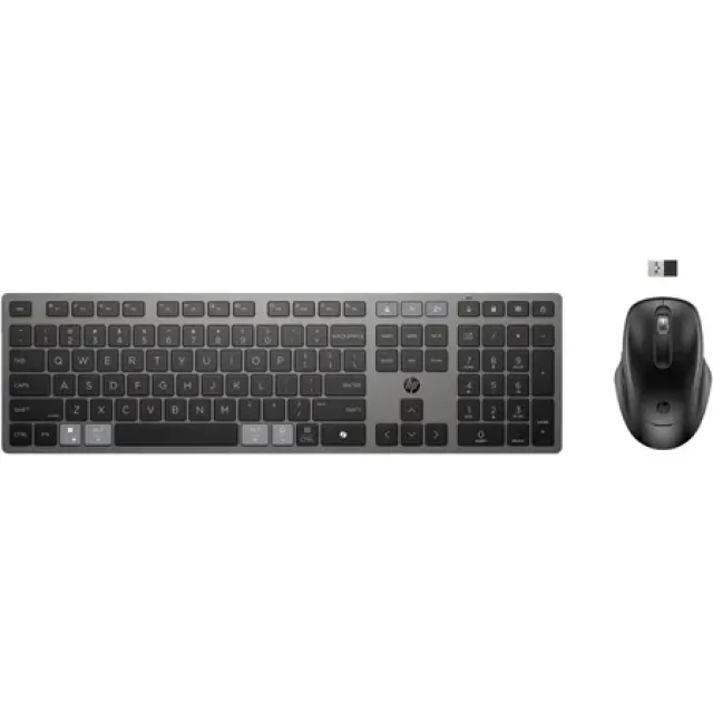 Hewlett-Packard 725 Multi-Device Rechargeable Wireless Keyboard and Mouse Combo