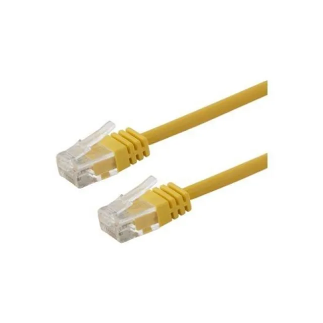 Deltaco patch cable - 15 m - yellow - Gul