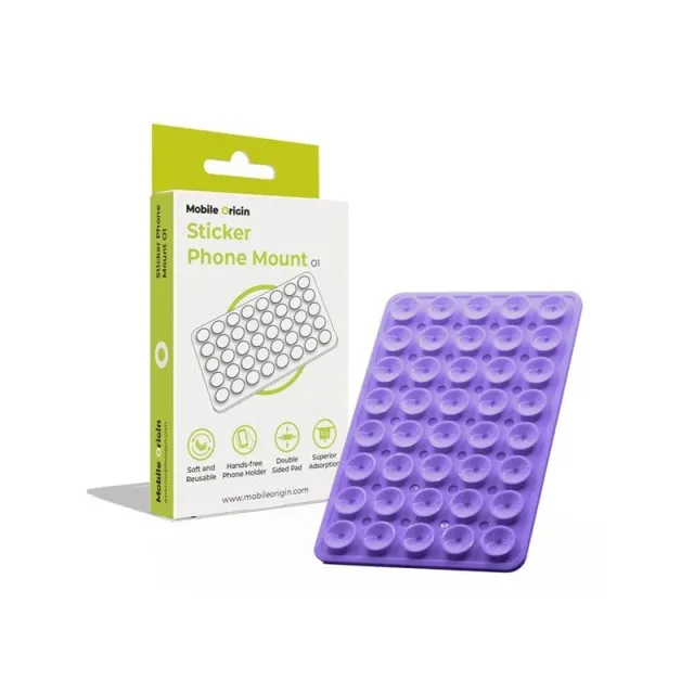 Mobile Origin Sticker Phone Mount O1 - purple