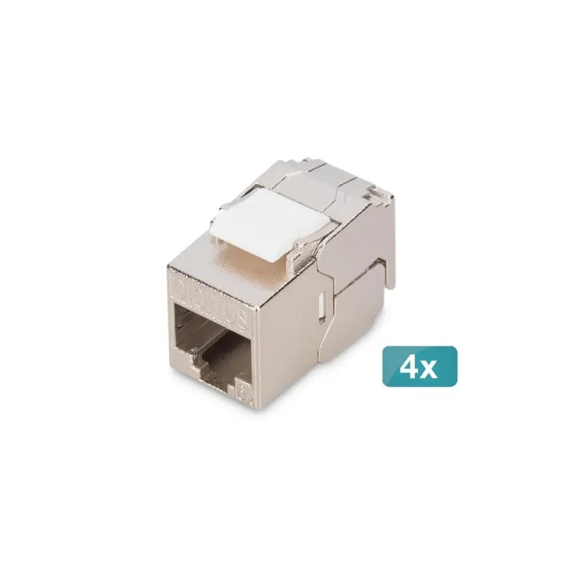 DIGITUS CAT 6A Compact Keystone Module (4-Pack)