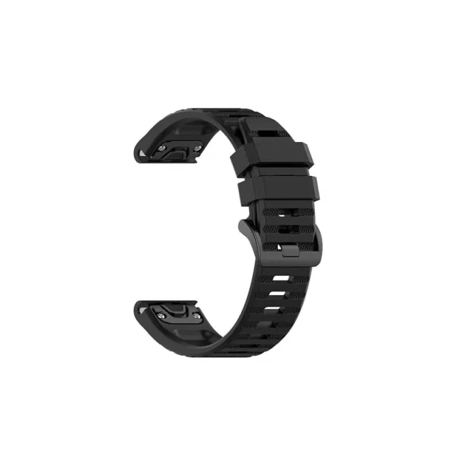 FIXED Silikone rem til Garmin QuickFit 22 mm Sort