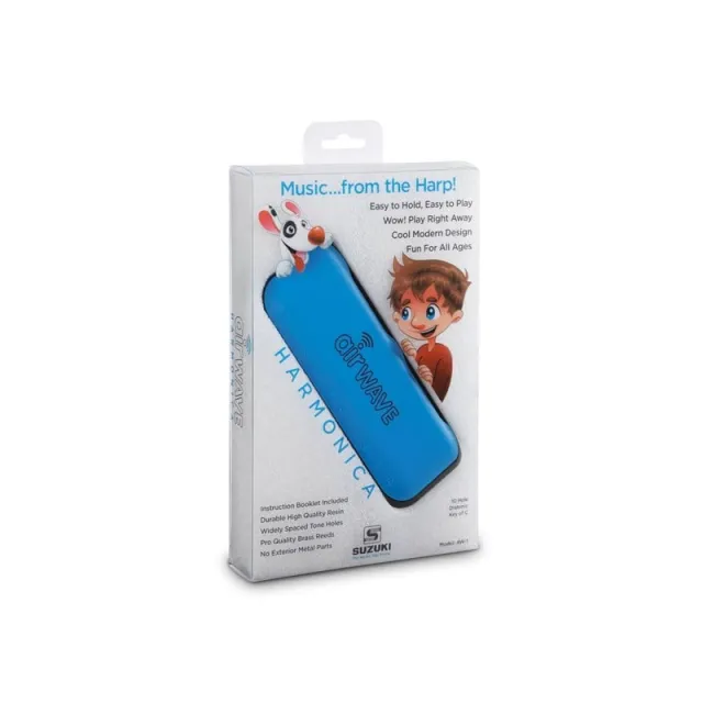 Suzuki airwave harmonica for children in Blue
